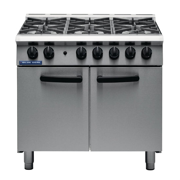 Blue Seal 6 Burner Oven Range Medium Duty LPG G750 6