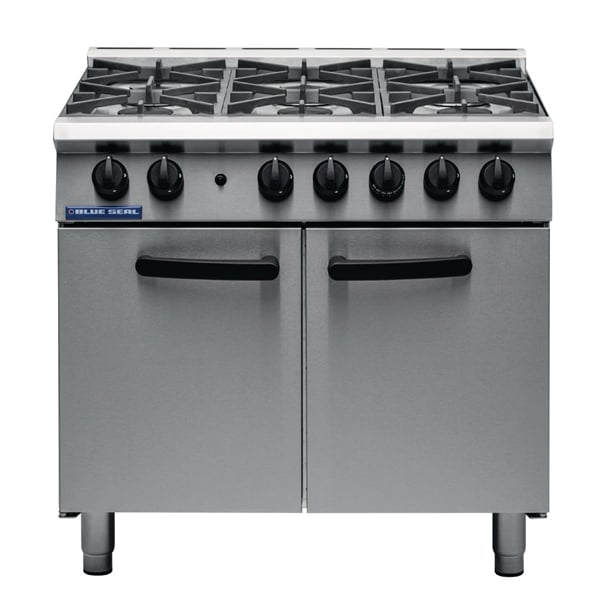 Blue Seal 6 Burner Oven Range Medium Duty Natural Gas G750 6