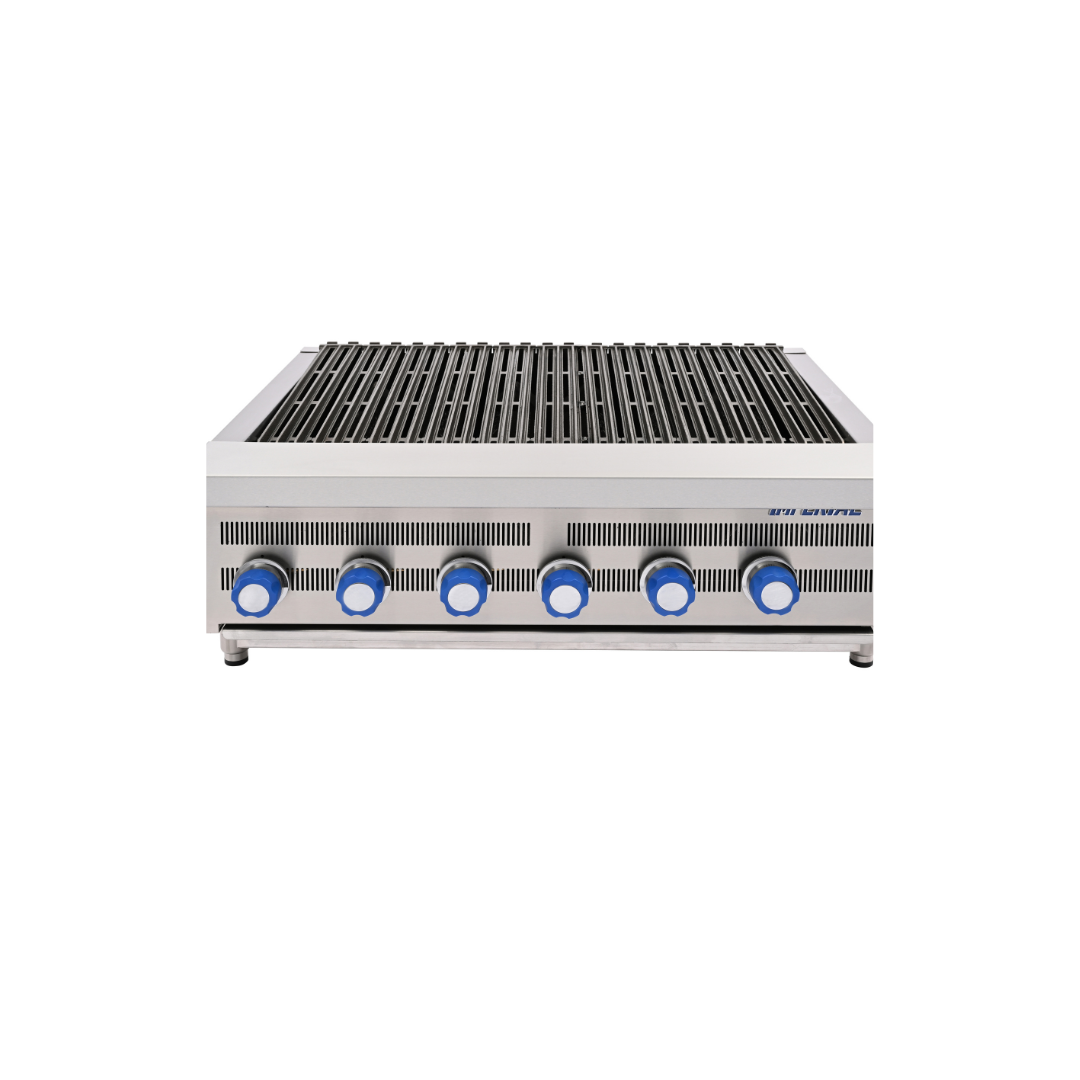 Imperial IRB-36 6-Burner Countertop Gas Broiler