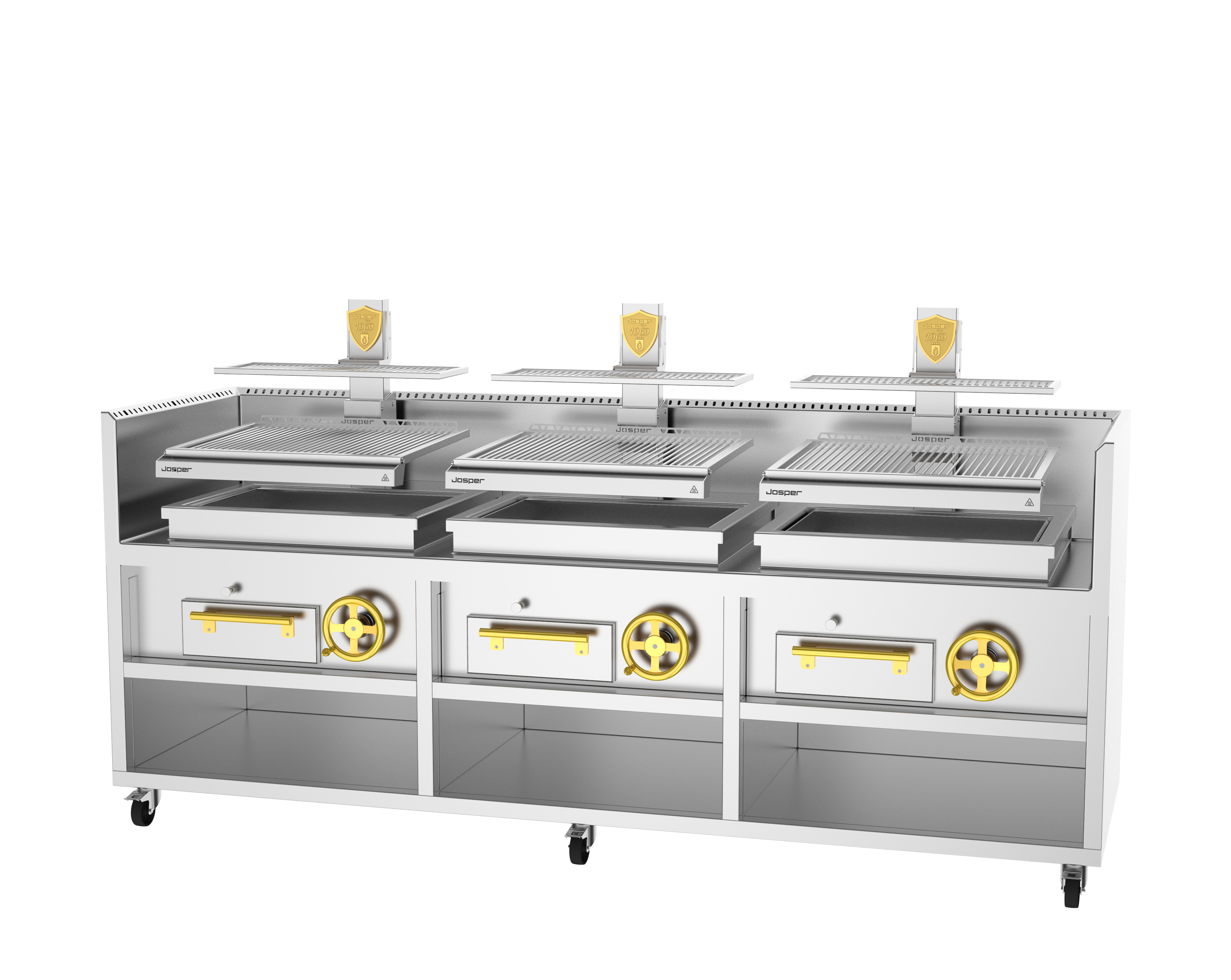 Josper PVJ-76-3-3-MB Triple Mast Monoblock Basque Grill