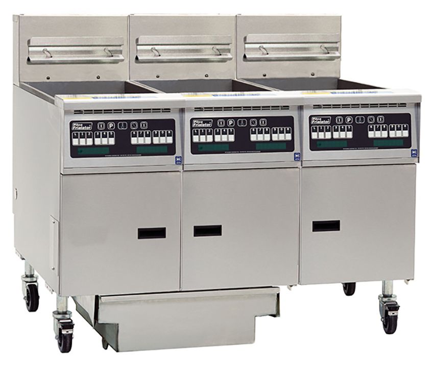 Pitco SGH50/FD-FFF 3 Vat Fryer with Built-In Oil Filtration