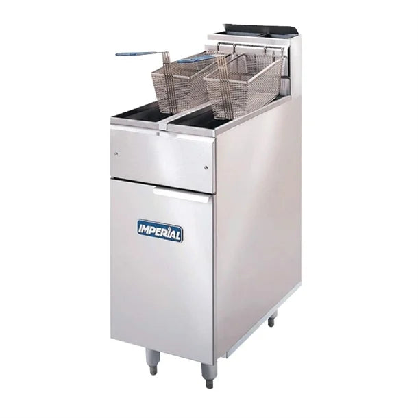 Imperial Twin Tank Twin Basket Free Standing Gas Fryer IFS-2525