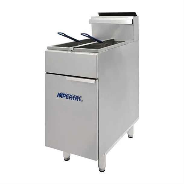 Imperial Twin Tank Twin Basket Free Standing Gas Fryer IFS-2525