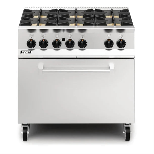 Lincat Opus 800 Propane Gas 6 Burner Range with Drop Down Door OG8002/P