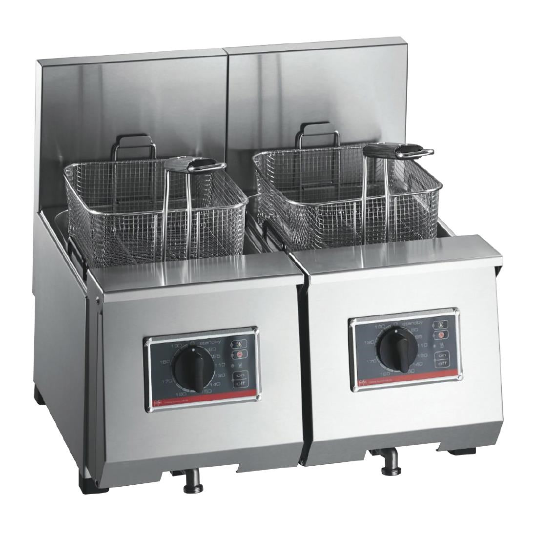 FriFri Profi+ 6+6 Electric Countertop Fryer Twin Tank Twin Baskets 2x4.6kW Three Phase