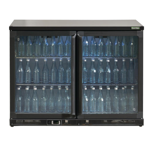 Gamko Bottle Cooler - Double Hinged Door 275 Ltr Black