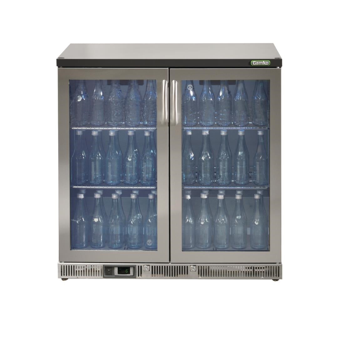 Gamko Bottle Cooler - Double Hinged Door 250 Ltr Stainless Steel