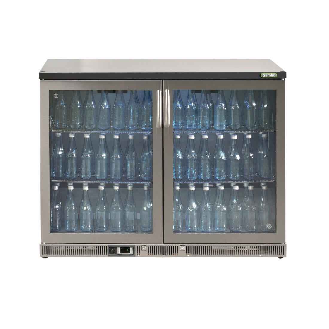 Gamko Bottle Cooler - Double Hinged Door 275 Ltr Stainless Steel