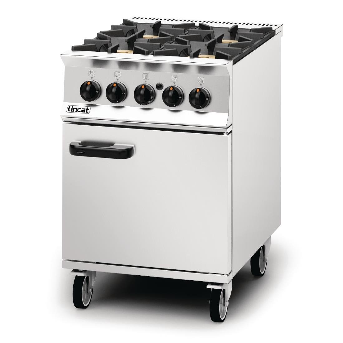 Lincat Opus 800 Propane Gas 4 Burner Range with Right Hand Door OG8001/P/RHD