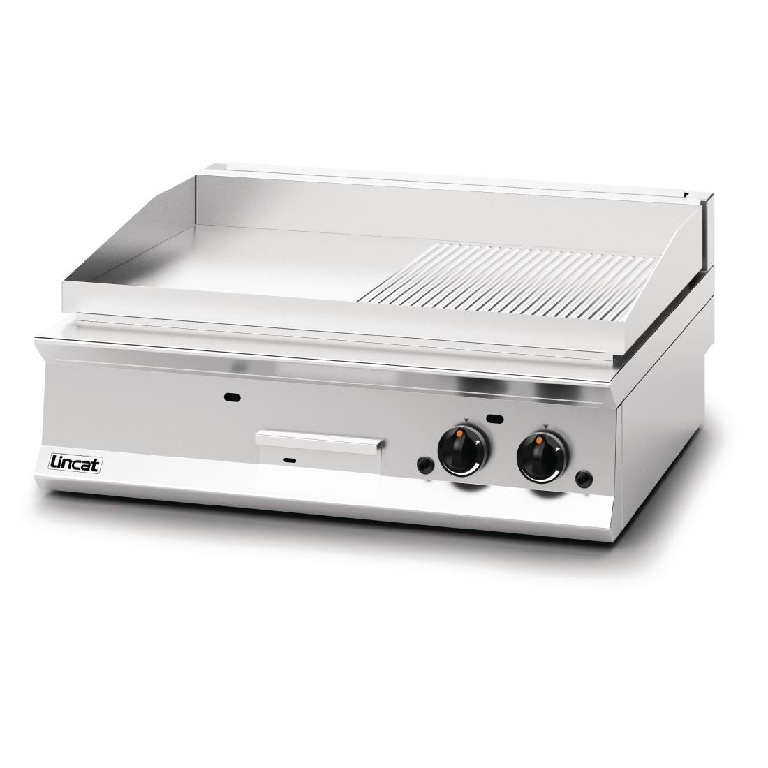 Lincat Opus 800 Half Ribbed Natural Gas Griddle OG8202/R/N