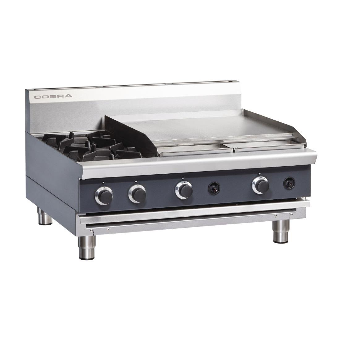 Blue Seal Cobra Countertop LPG Hob with Griddle C9B-B