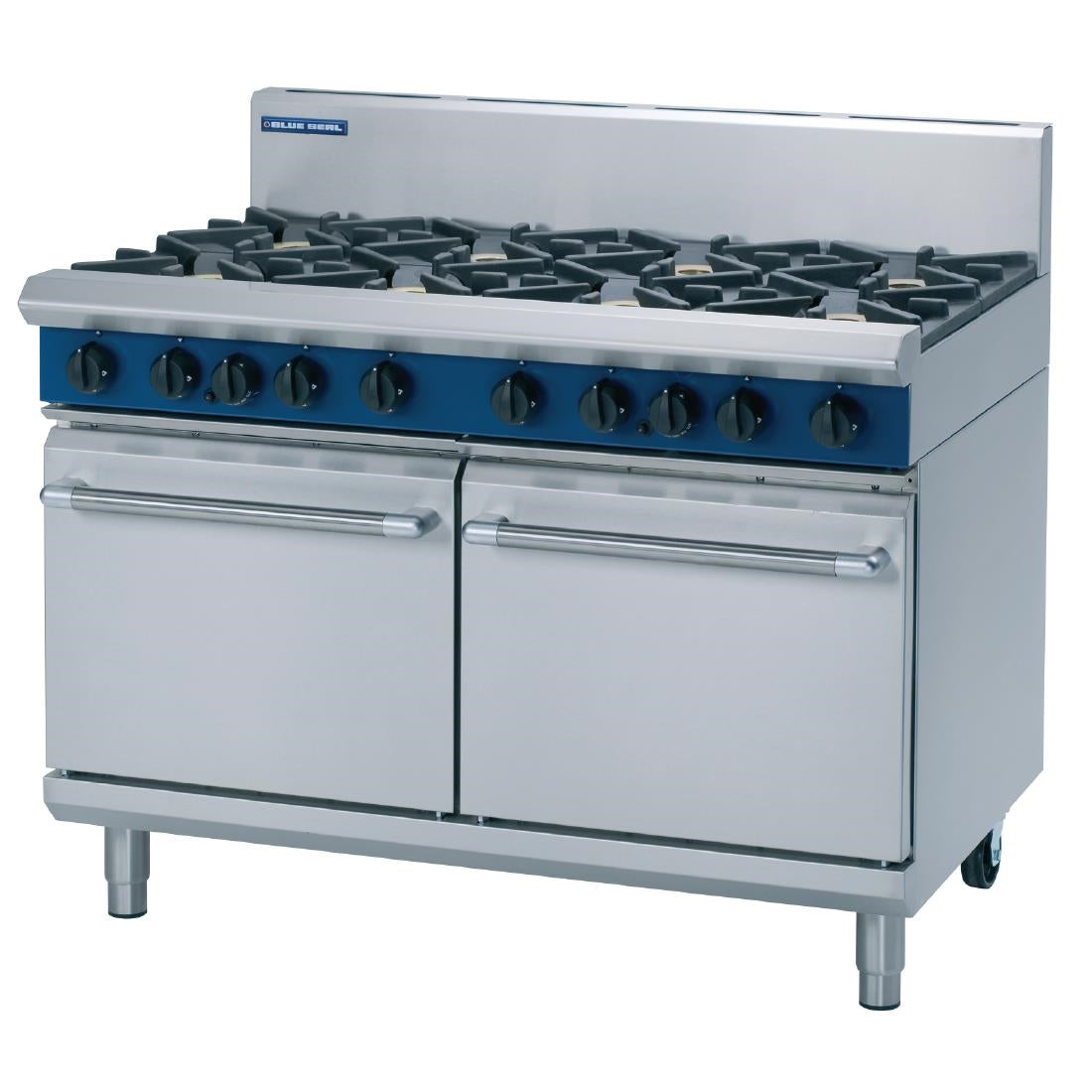 Blue Seal Evolution 8 Burner Double Static Oven Nat Gas 1200mm G528D/N