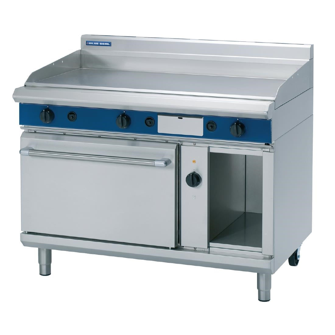 Blue Seal Evolution Nat Gas Chrome Griddle Electric Convection Oven 1200mm GPE58/N