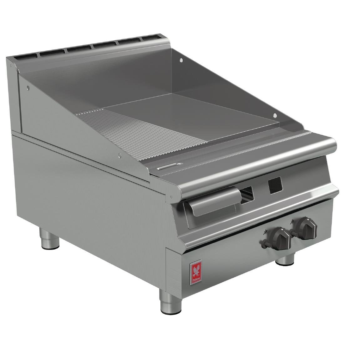 Falcon Dominator Plus 600mm Wide Half Ribbed LPG Griddle G3641R